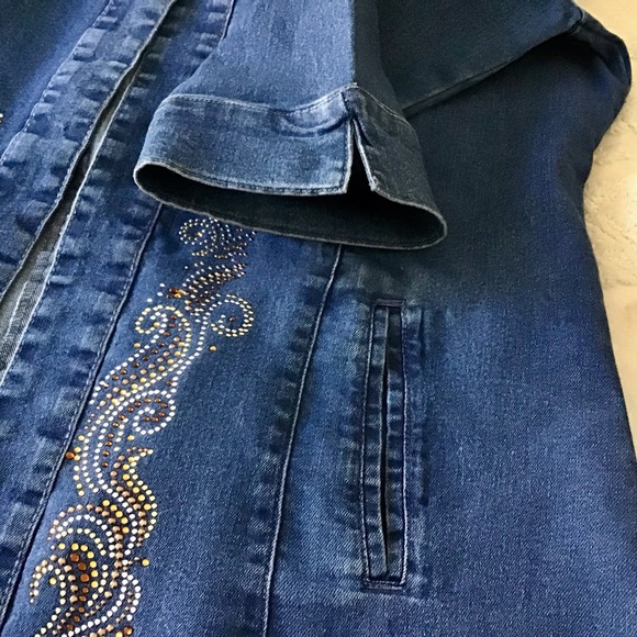 Tastefully Embellished Jean Jacket - Picture 5 of 6